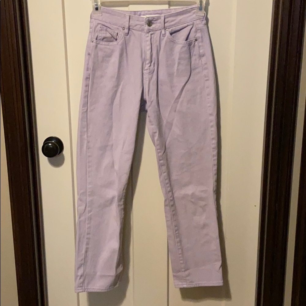 pacsun lilac mom jeans